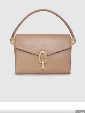 Anine Bing Tan Crossbody Bag with Gold Hardware